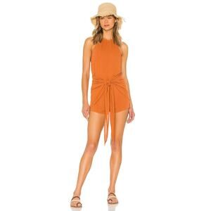 Tularosa Rory Halter Neck Romper - S - Clay